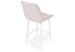Полубарный стул Седа К крутящийся молочный / белый