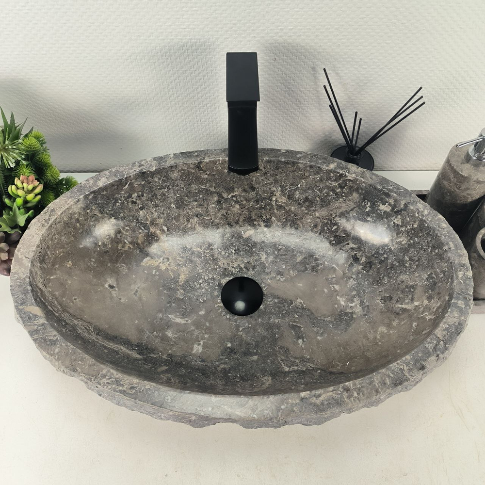 Раковина из мрамора Erozy Grey EM-64677 61*41*16 0189