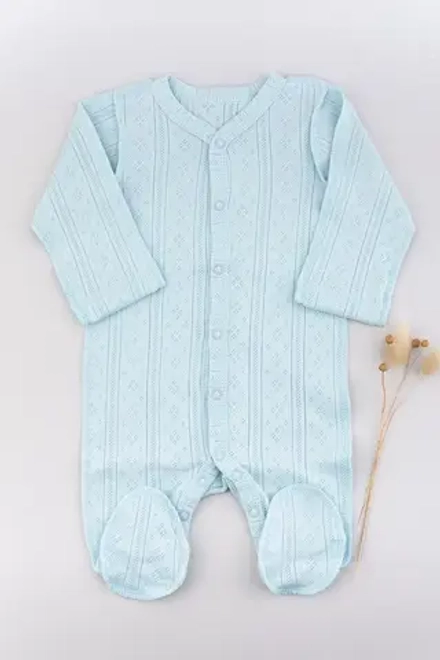 Комбинезон нательный ажур Biniboo лазурный