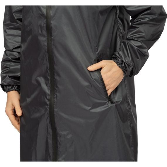Плащ влагозащитный Waterproof Line Membrane WPL полиэфирный с ПУ покрытием на молнии тёмно-серый