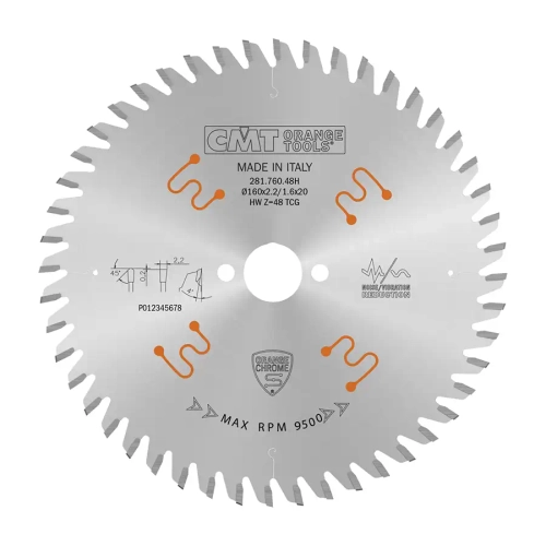 Диск пильный 160x20x2,2/1,6 TCG 4° Z=48 CMT 281.760.48H