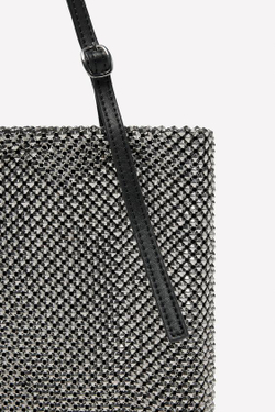 ZARA Х LUDOVIC DE SAINT SERNIN МЕТАЛЛИЧЕСКАЯ СУМКА, СЕРЕБРЯНЫЙ