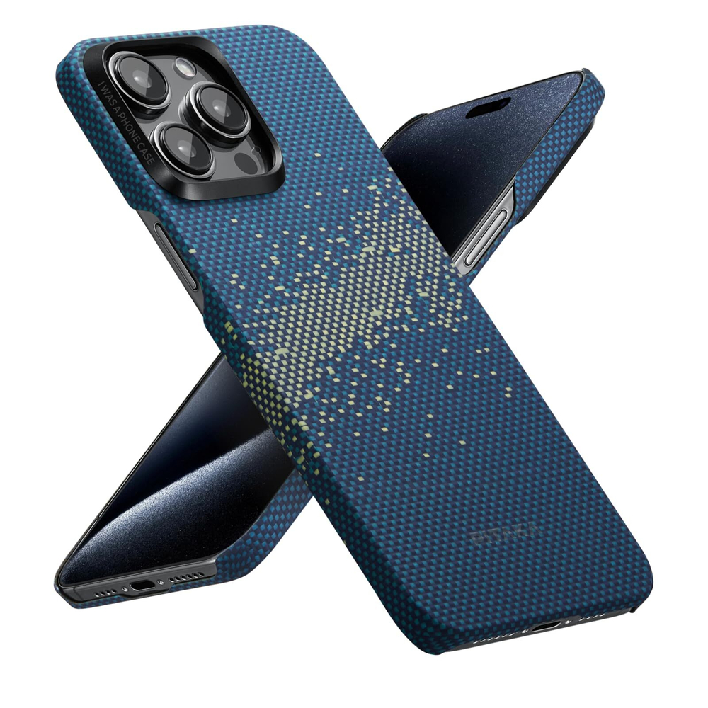 Карбоновый чехол для iPhone 15 Pro Pitaka Milky Way Galaxy