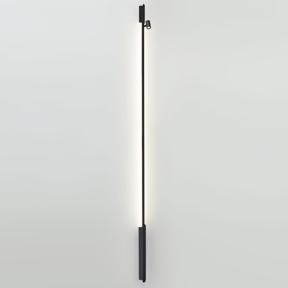 7155/150S HIGHTECH ODL26 Прямой элемент для инсталяции  черный/cиликон/металл IP20 LED 24W(21W+3W) 600Лм 3000K 120° 24V FINO