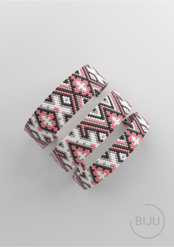 Схема PEYOTE, Схема браслета мозаичное плетение, узор из Miyuki Delica 11/0, файл PDF, №273