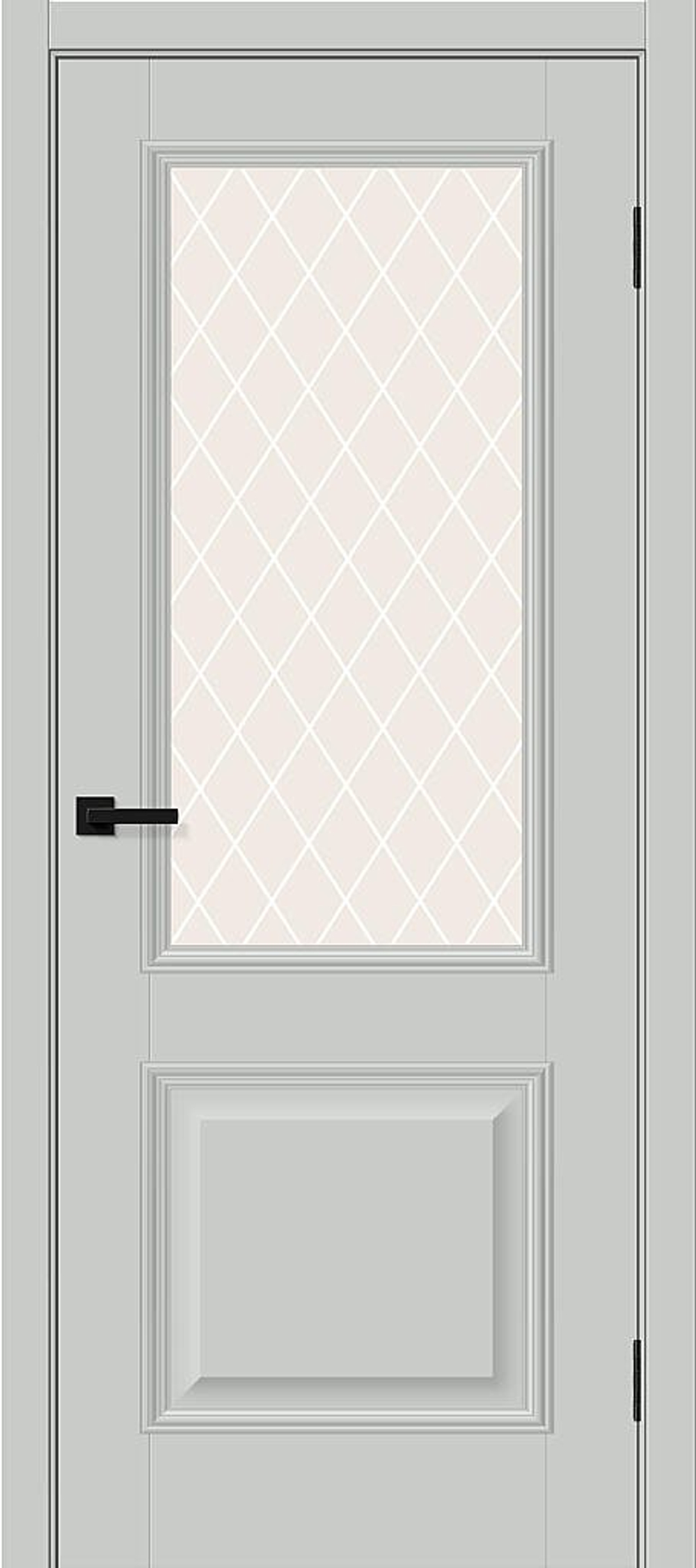 Классик-13 Grey Silk White Сrystal 200*90