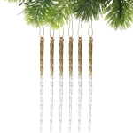 Подвеска «Снежный хрусталь» 18 см (набор 6 шт), Золото