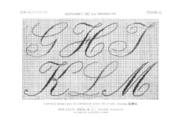 Alphabet de La Brodeuse | G. Dubois