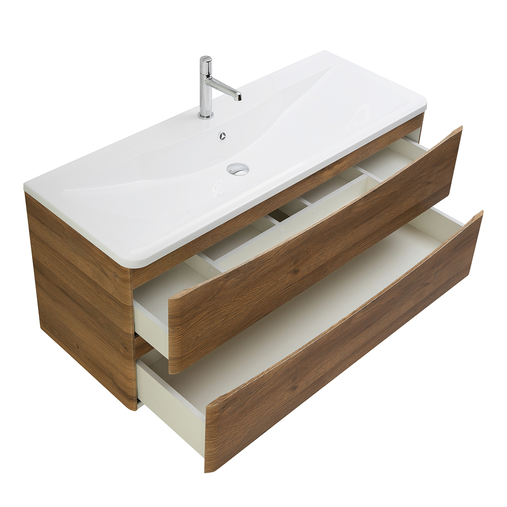 Мебель для ванной комнаты подвесная BelBagno ACQUA-1200-2C-SO-RR 120 см Rovere Rustico