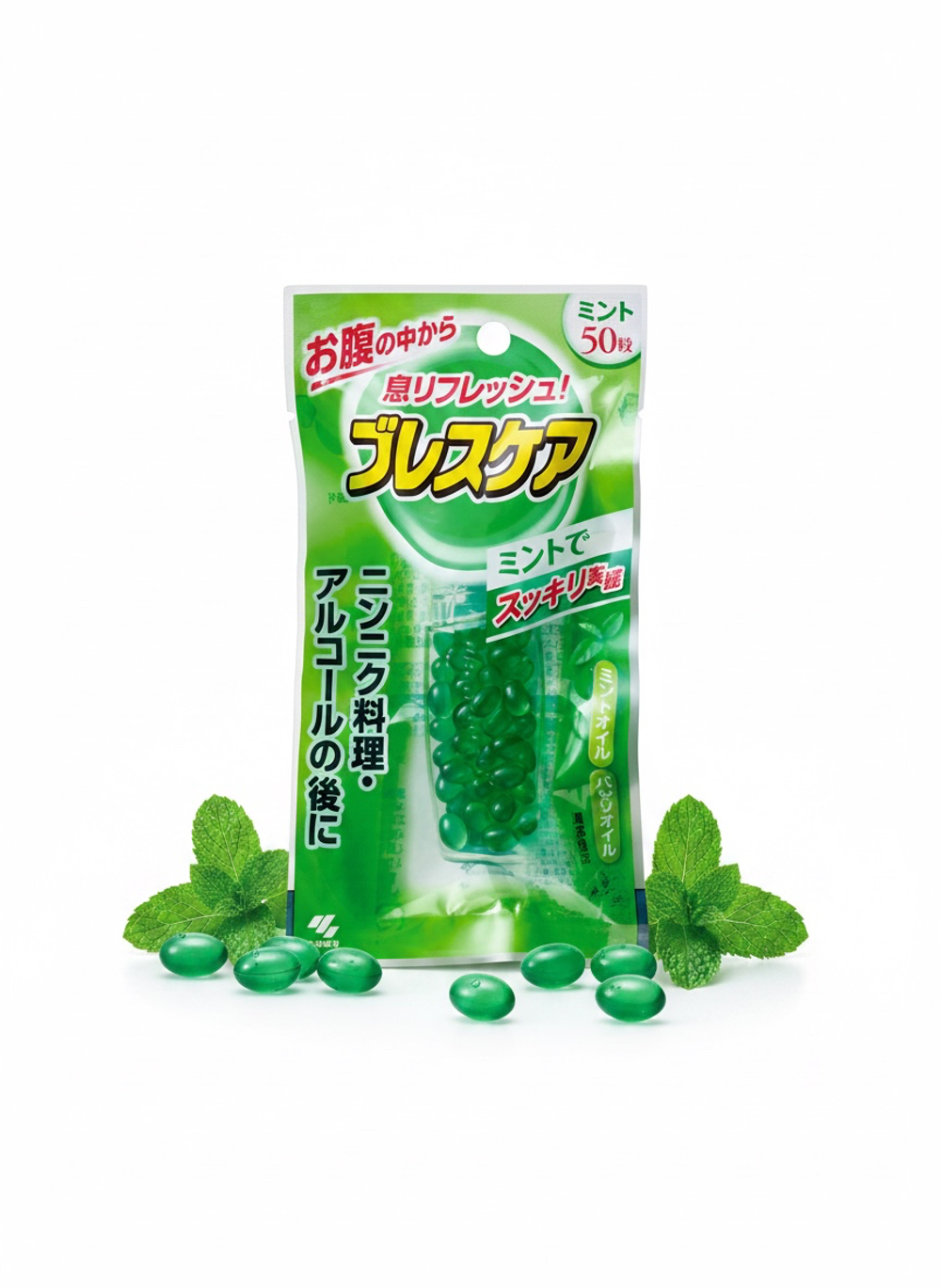 Освежающие капсулы для полости рта с длительным действием Kobayashi Breath Care Refreshing Capsule