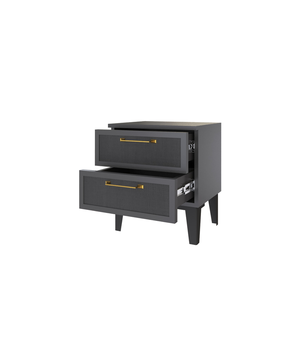 Толедо Корпус кровати ТКР-1 (1,4) графит серый