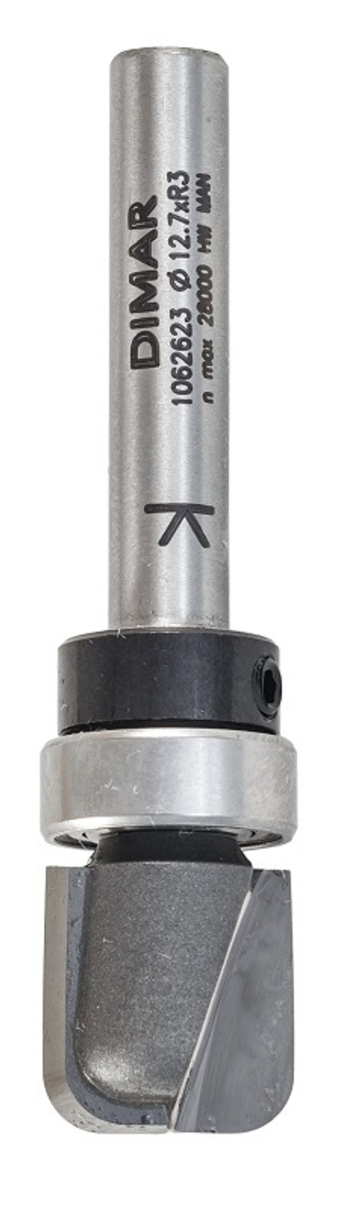 Фреза плоское дно по шаблону D12,7x12,7 L54 DIMAR 1062623