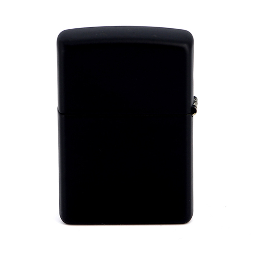 Зажигалка Zippo № 218ZB с покрытием Black Matte, латунь/сталь, чёрная с фирменным логотипом