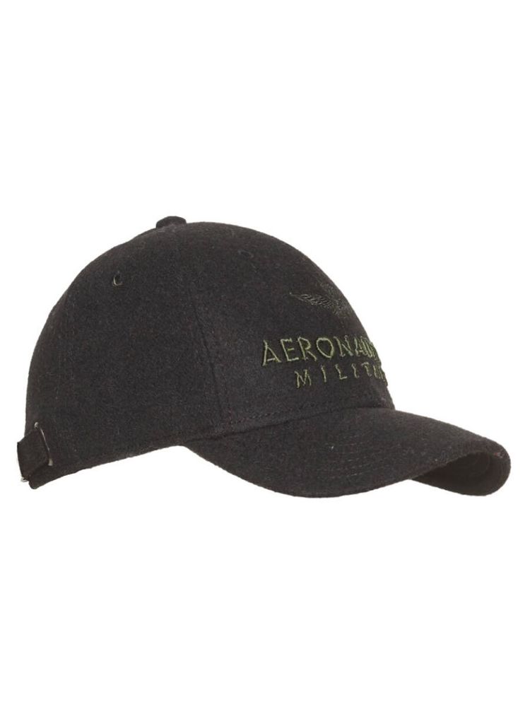 Кепка AERONAUTICA 1144 черный лого изумрудным