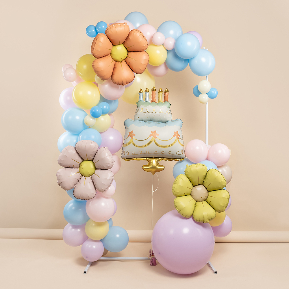 Фигура 25" Цветок, Ромашка (надув воздухом), Светло-розовый, Сатин Fl