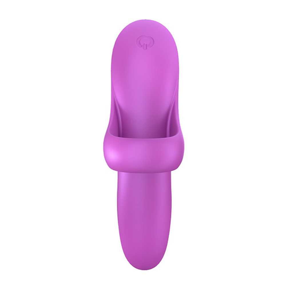 Лиловая вибронасадка на палец 9,3см Satisfyer Bold Lover