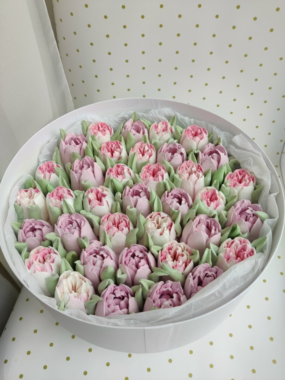 Коробка "Тюльпаны" 30 см