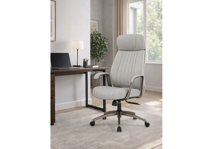 Офисное кресло Woodville Sheri серый, коричневый