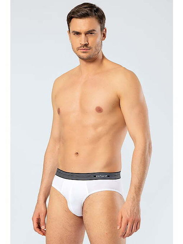 Трусы мужские слипы. Набор из 3-х штук белый - черный - серый