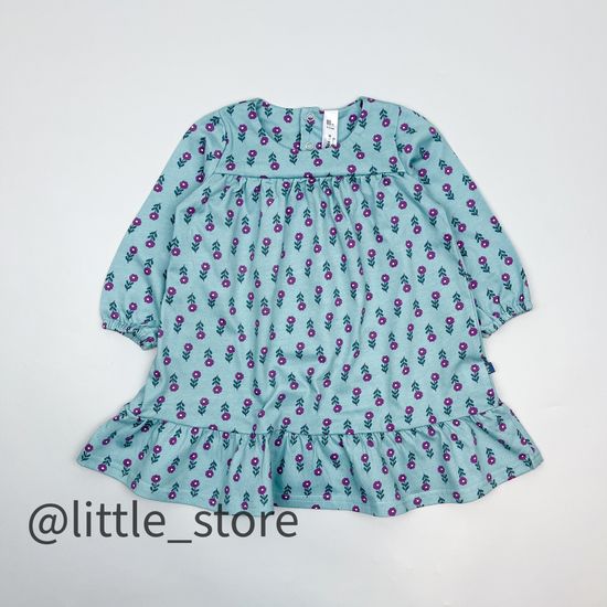 Платье хлопковое, Бирюзовое