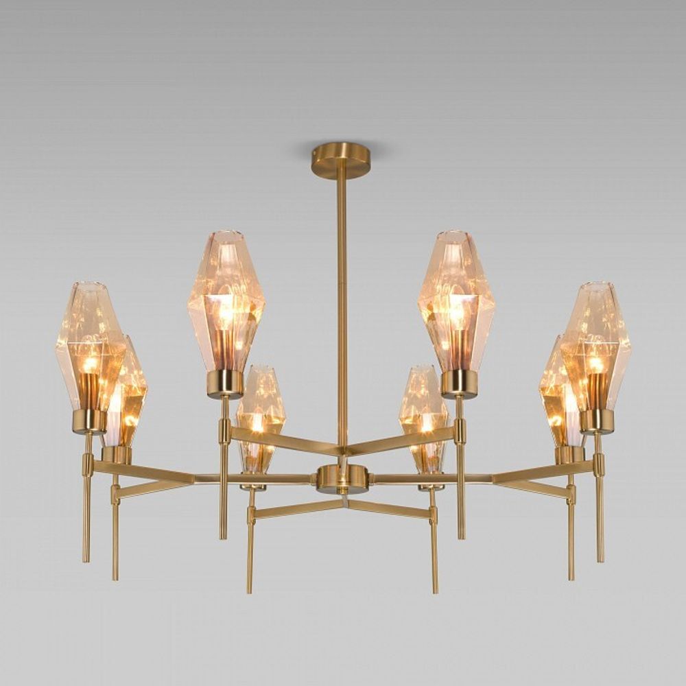 Люстра на штанге Eurosvet Prism 60143/8 латунь