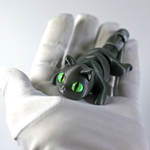 Мини котёнок игрушка антистресс, 10 см., серый