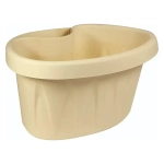 Кашпо АЛИЦИЯ на водосточную трубу 3,5л Белая Глина