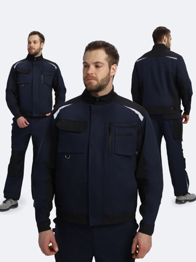 Куртка Милан NEW CH МВО (тк.Смесовая,270), т.синий/черный