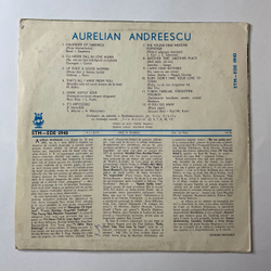 Винтажная виниловая пластинка LP Aurelian Andreescu (Румыния 1974)