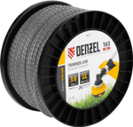 Леска для триммера двухкомпонентная витой квадрат, 3,0мм х 163м, на DIN катушке EXTRA CORD Denzel