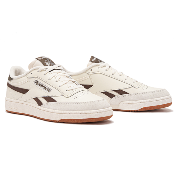 reebok Club C Revenge Кроссовки для скейтбординга Низкие Бежево-коричневые Унисекс