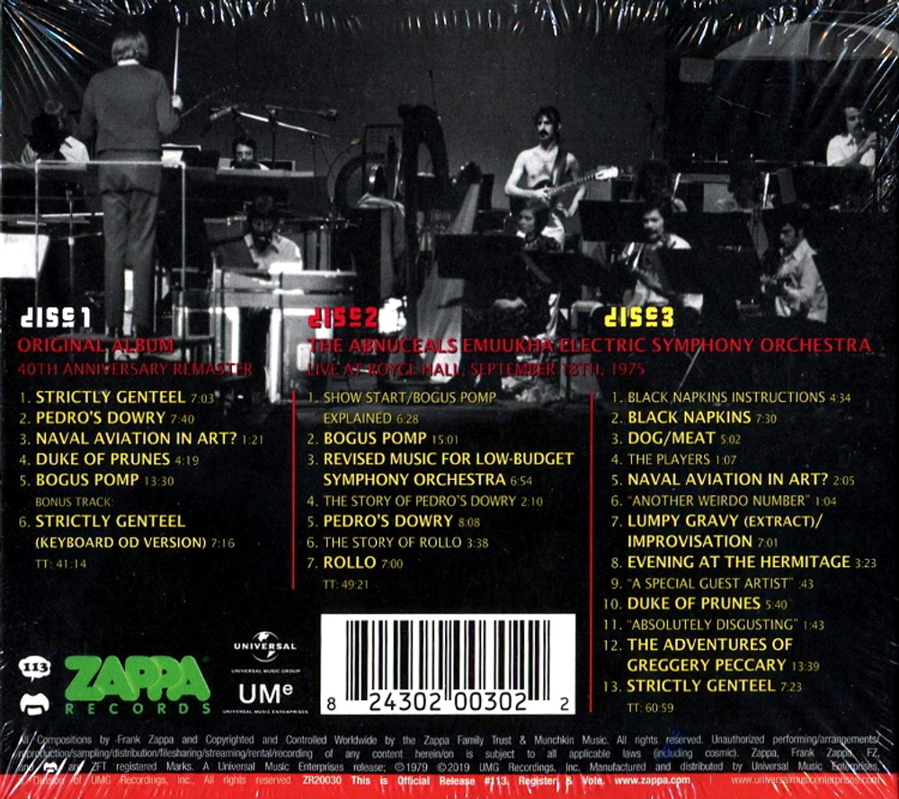 Frank Zappa / Orchestral Favorites (40th Anniversary)(Deluxe Edition)(3CD)