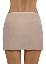 Короткая нижняя юбка без кружева (Размер: M) (Цвет: бежевый)