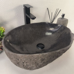 Раковина из речного камня RS-65179 52*39*15 0862