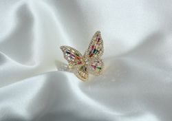 Кольцо Butterfly mix colors