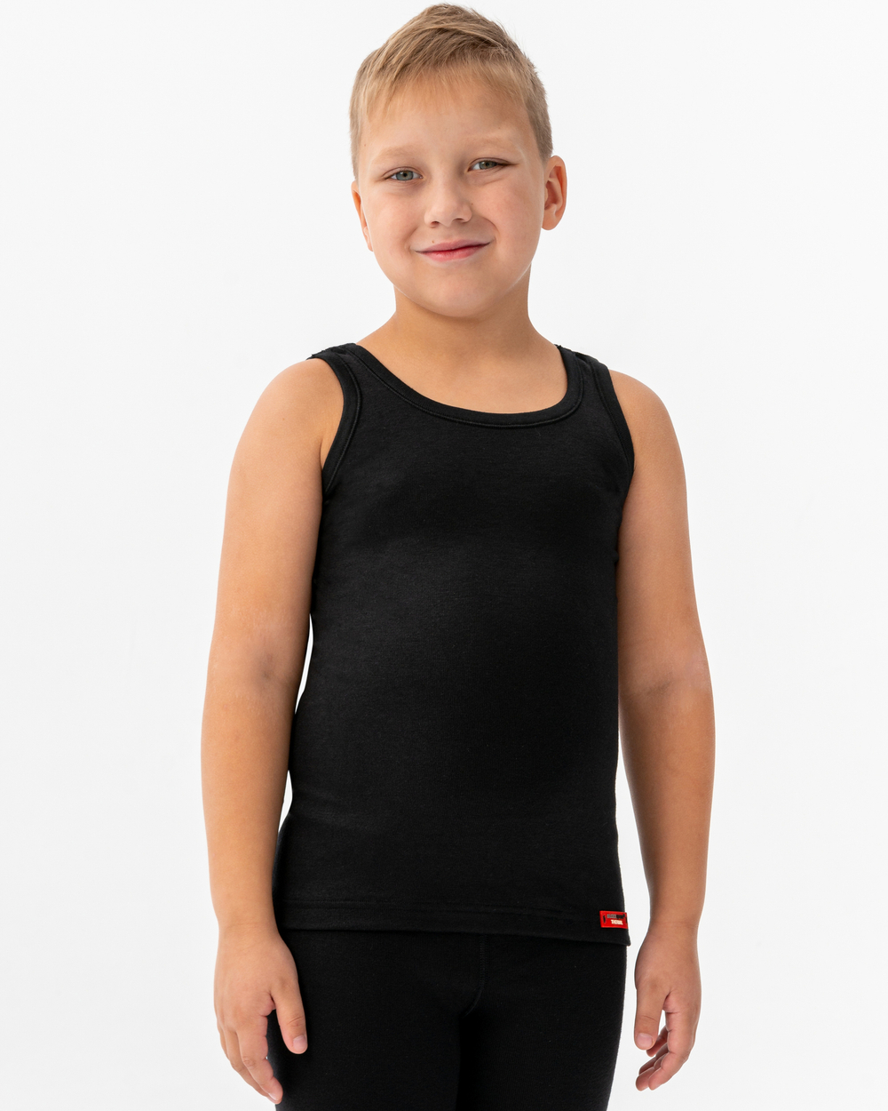 Майка детская термо унисекс черный