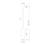 Подвесной светодиодный светильник 50244 LED