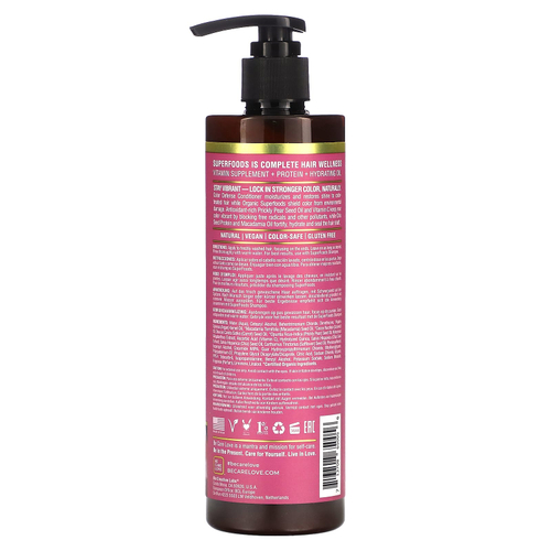 Be Care Love, Superfoods, натуральный уход за волосами, кондиционер для защиты цвета волос, семена опунции, 355 мл (12 жидк. унц.)