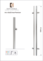Арт. 40x20 Inox Premium