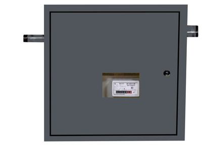 Шкафной газораспределительный пункт ГРПШ-ОХТА-RF-25-1-ЛП-С16 (серый)