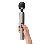 Вибромассажер литой люкс-ванд серебро 29см Le Wand Die Cast LW-051-SLV