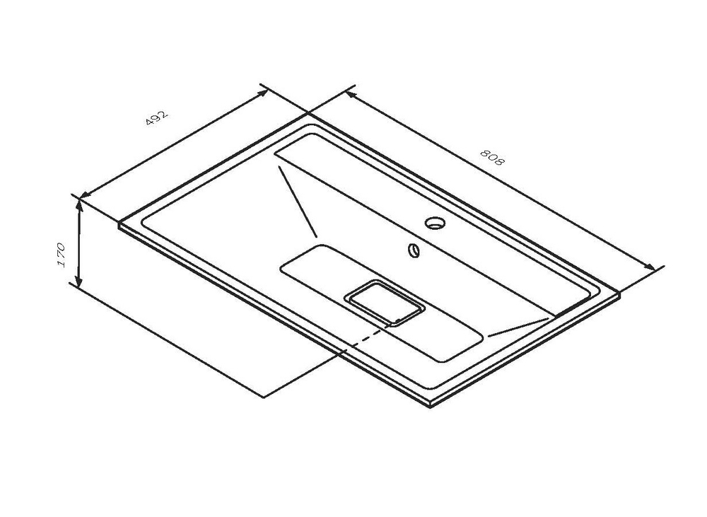 Раковина мебельная AM.PM Inspire V2.0 M50AWPX0801WG белая матовый