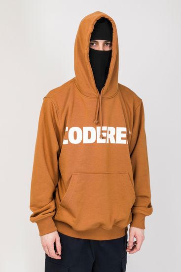 Толстовка CODERED Base Hoodie Wide Summer Песочный/ Принт Oversize Logo R