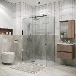 Душевой уголок Grossman Classic 100х90 120.K33.04.1090.10.00 профиль Хром стекло прозрачное