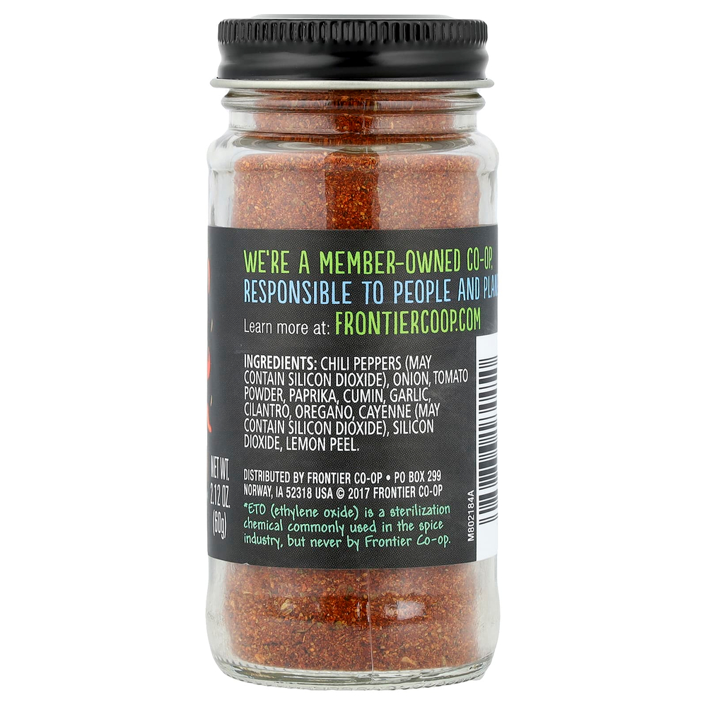 Frontier Co-op, мексиканская приправа, с чили, томатом и зирой, 60 г (2,12 унции)