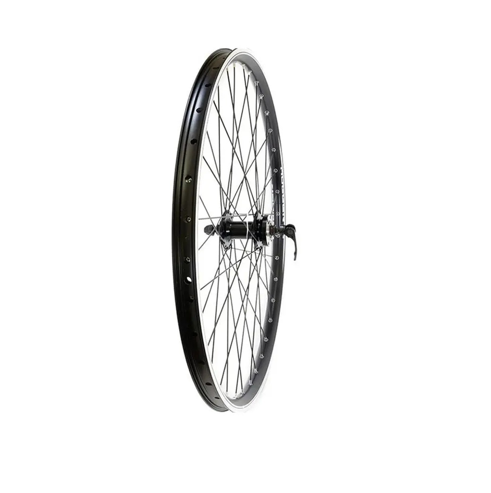 Колесо заднее 27.5" V EVOLUTION кассета 8-10 ск. пром.подш. эксцентрик / обод двойной алюм. черн. CNC SSE A/V 36H 19х20.3 / втулка алюм. черн.