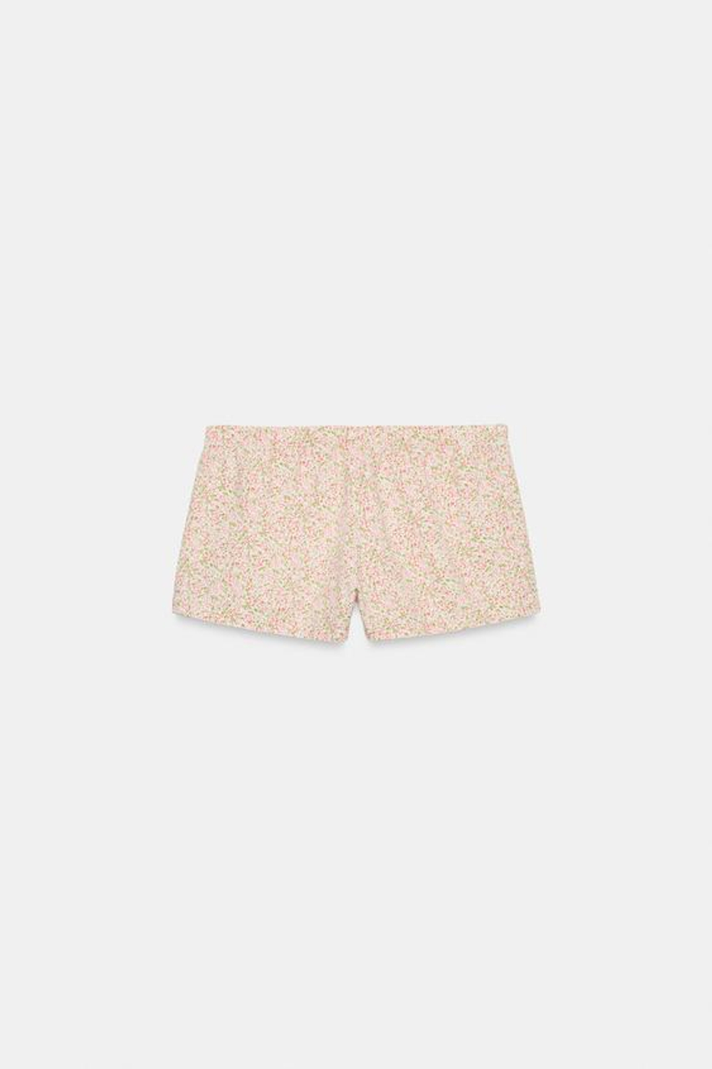 ZARA ШОРТЫ С ЦВЕТОЧНЫМ ПРИНТОМ, РОЗОВЫЙ