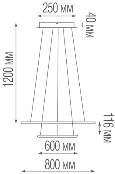Подвесной светодиодный светильник,  105Вт