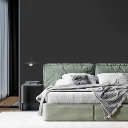 Обои флизелиновые Тароко черный 1.06 м Однотонный, практичный