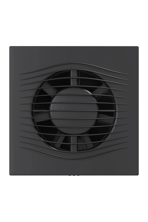 Вентилятор накладной SLIM D100 обратный клапан Dark Gray metal DICITI
